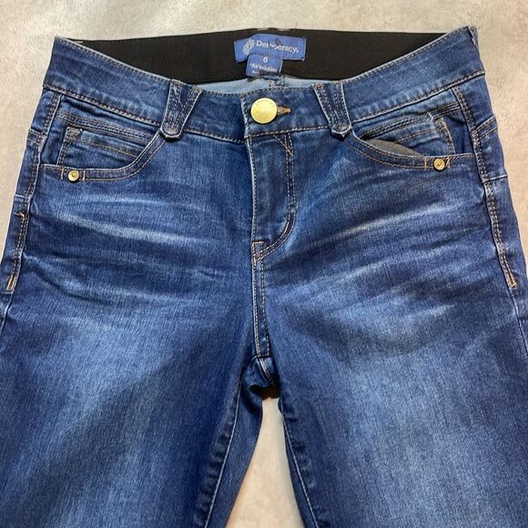 Democracy Womens “Ab” Solution Stretch Dark Wash Skinny Jeans Sz 6 - Picture 2 of 9